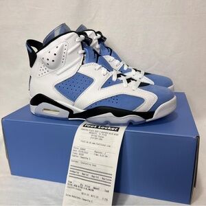 Jordan Athletic Shoes in White and Blue
